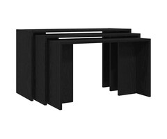 Vidaxl 3-tlg. Beistelltisch-Set Schwarz - 40% Rabatt - Ausgepackt