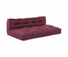 Vidaxl Palettensofa-Kissen 2-tlg. Bordeaux 120x80cm - 41% Rabatt