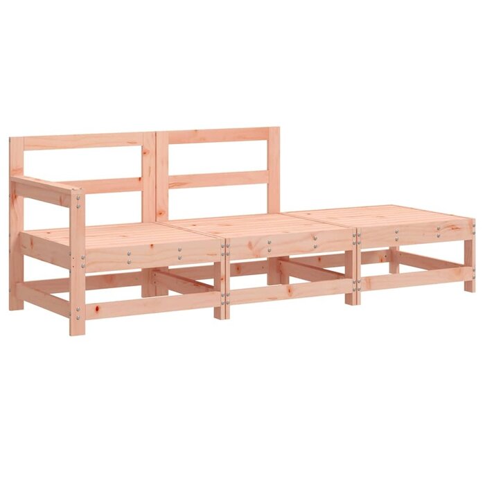 3-teiliges Garten-Loungeset aus Douglasienholz - 35% Rabatt
