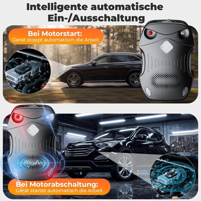 Marderabwehr 80 m² Ultraschall & Alarm schwarz S - 26% Rabatt