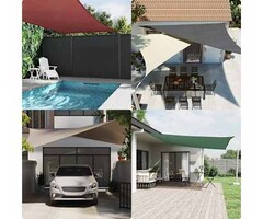 Vidaxl Rechteckiges Sonnensegel 2 x 2,5 m, Beige - 37% Rabatt