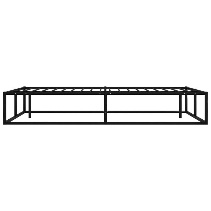 Metallbett 120x200 cm Schwarz - Klassisches Design - 30% Rabatt