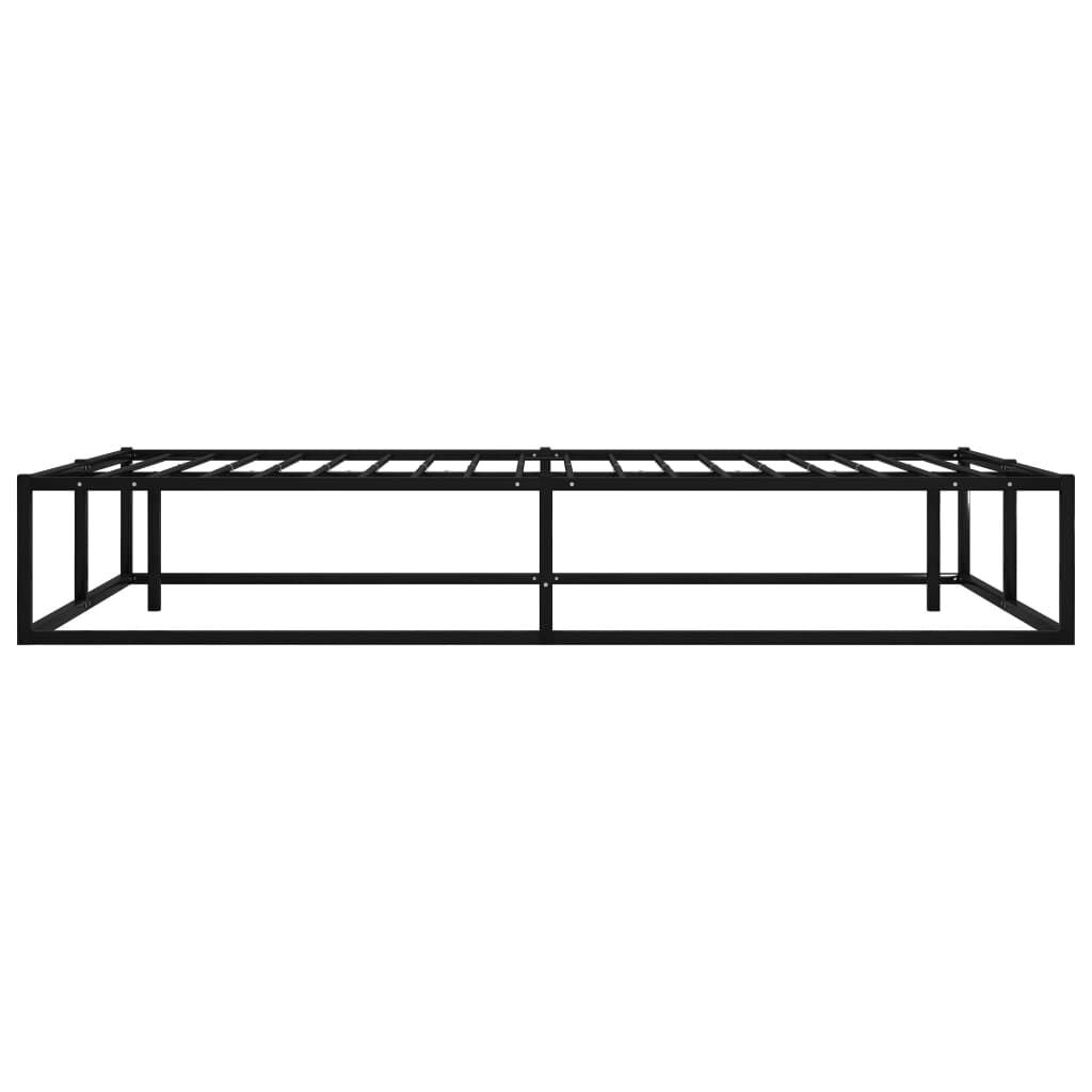 Metallbett 120x200 cm Schwarz - Klassisches Design - 30% Rabatt