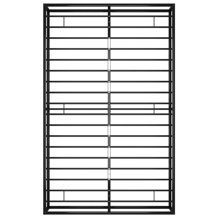 Metallbett 120x200 cm Schwarz - Klassisches Design - 30% Rabatt