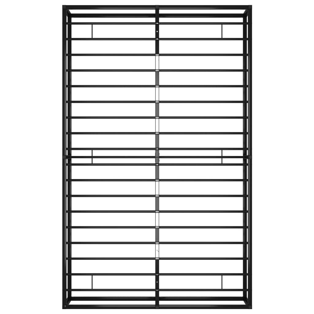 Metallbett 120x200 cm Schwarz - Klassisches Design - 30% Rabatt