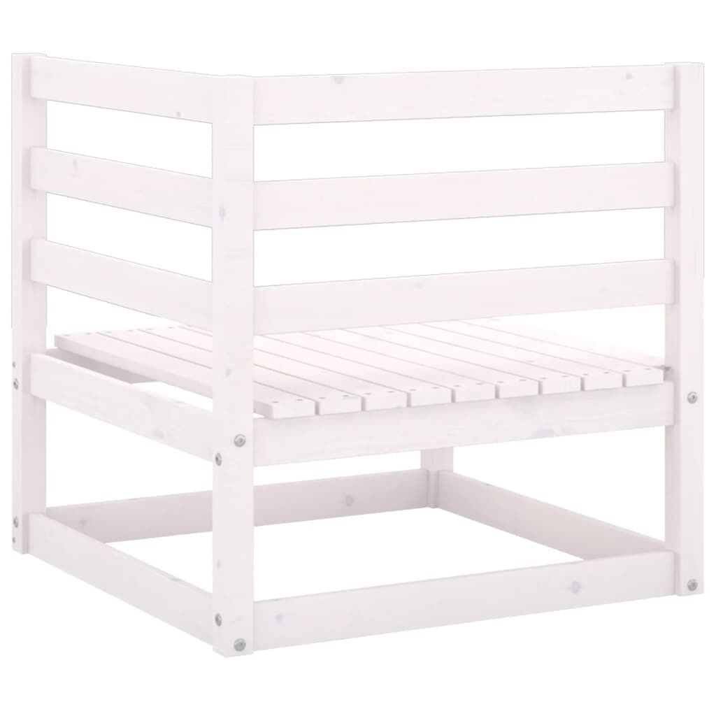 2-Sitzer Gartenbank Kiefer massiv Weiß - 34% Rabatt