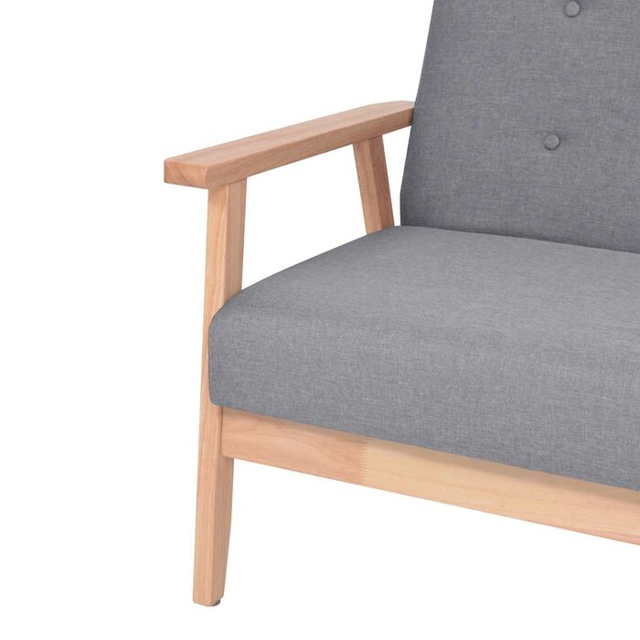 Sessel Retro-Design Hellgrau - 30% Rabatt