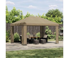 Vidaxl Gartenpavillon 4x3 m Beige - 35% Rabatt - Ausgepackt