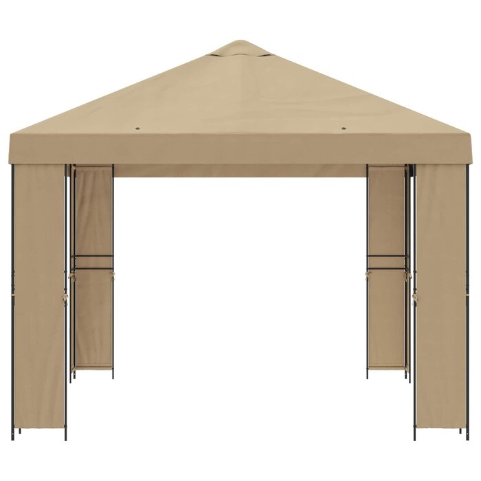 Gartenpavillon 4x3 m Beige - 35% Rabatt - Ausgepackt