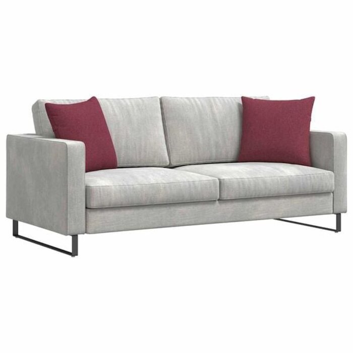 Sofakissen 2er-Set, 45x45 cm, Weinrot - 31% Rabatt