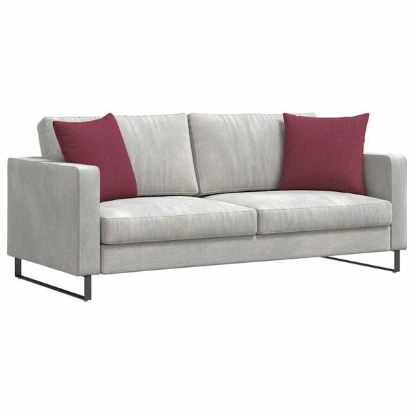 Sofakissen 2er-Set, 45x45 cm, Weinrot - 31% Rabatt