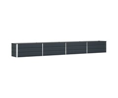 Vidaxl Pflanzkübel Anthrazit 385x50x45cm aus Stahl - 40% Rabatt