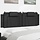 Bett-Kopfkissen 160 cm, Kunstleder Schwarz, 33% Rabatt