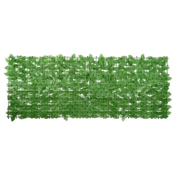 Balkonsichtschutz mit grünen Blättern 200 x 75 cm - 33% Rabatt