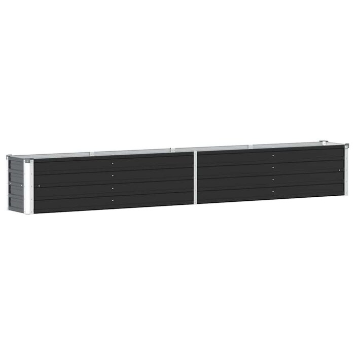 Robustes Hochbeet Stahl Anthrazit 320x40x45cm - 34% Rabatt
