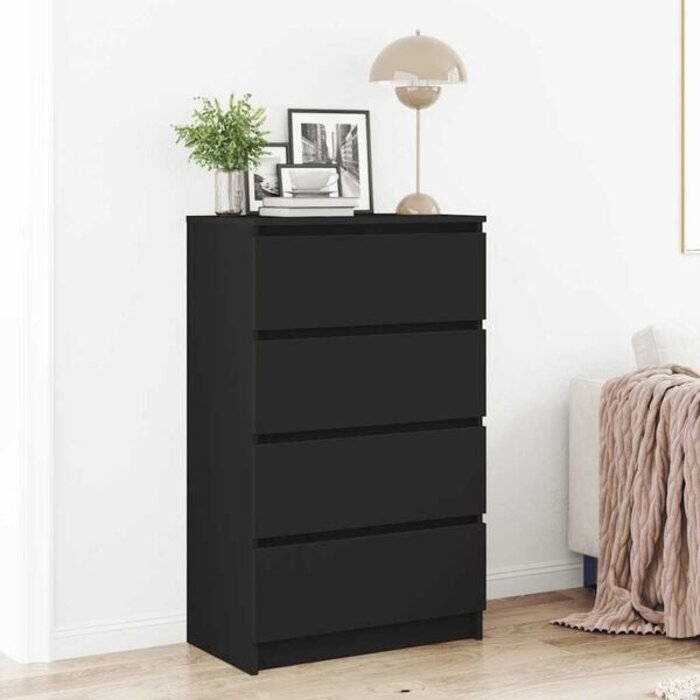 Moderne Kommode Schwarz 60x35x98,5 cm - 34% Rabatt
