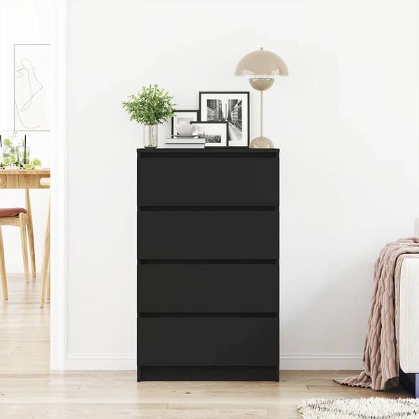 Moderne Kommode Schwarz 60x35x98,5 cm - 34% Rabatt