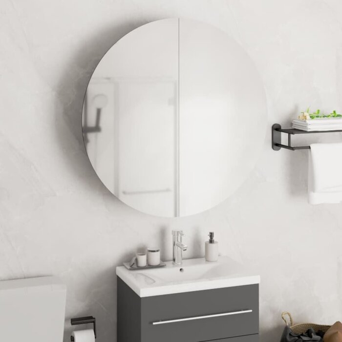 Badezimmerschrank mit LED-Spiegel Eiche - 30% Rabatt