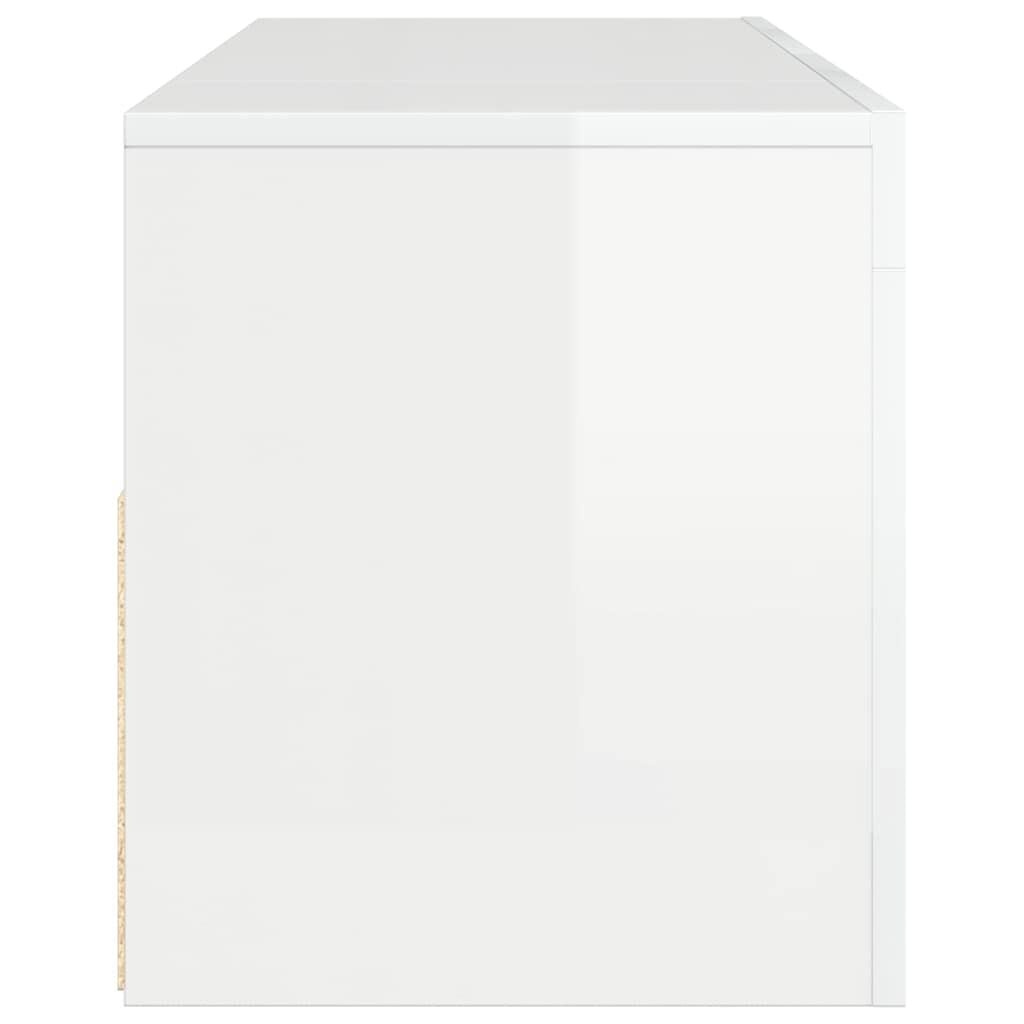 TV-Board mit LED-Beleuchtung Weiß 120cm - 34% Rabatt