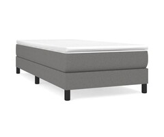 Vidaxl Bettgestell 100x200 cm Stoff Dunkelgrau - 22% Rabatt