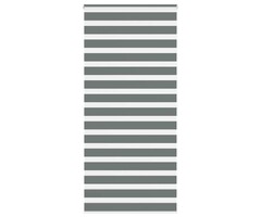 Vidaxl Doppelrollo Zebra-Rollo 115x200 cm Dunkelgrau - 37% Rabatt