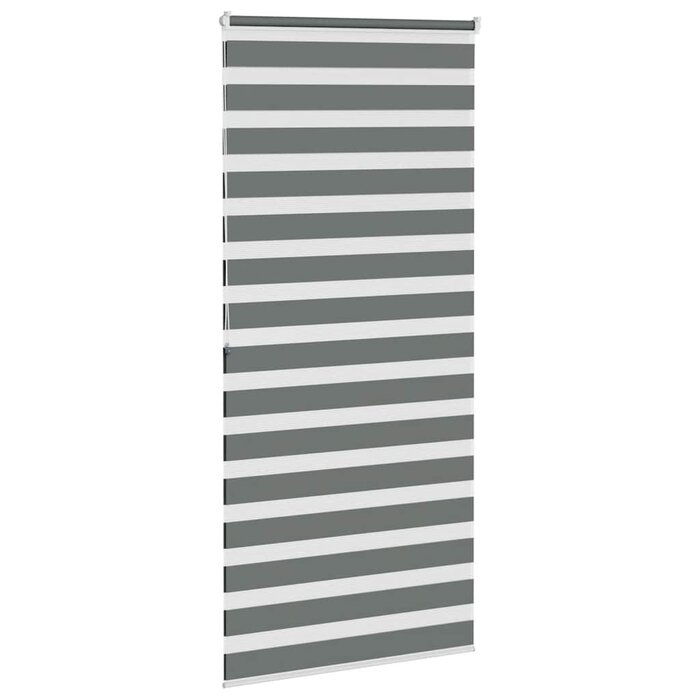 Doppelrollo Zebra-Rollo 115x200 cm Dunkelgrau - 31% Rabatt