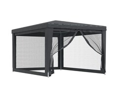 Vidaxl Partyzelt 3x4m, Anthrazit - mit Insektenschutz - 40% Rabatt
