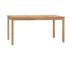 Vidaxl Massiver Teakholz Gartentisch 160x80x77 cm - 35% Rabatt