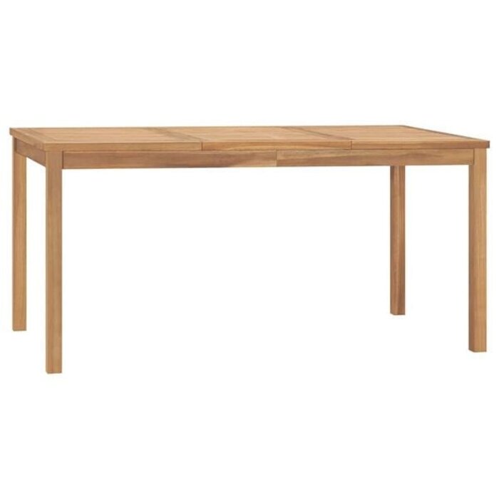 Massiver Teakholz Gartentisch 160x80x77 cm - 35% Rabatt