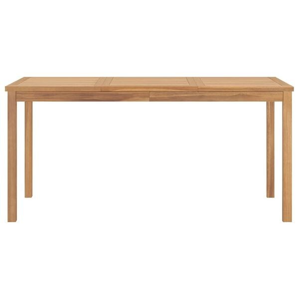 Massiver Teakholz Gartentisch 160x80x77 cm - 35% Rabatt