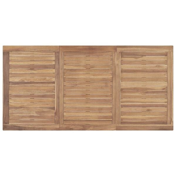 Massiver Teakholz Gartentisch 160x80x77 cm - 35% Rabatt