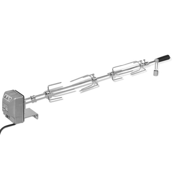 Grill-Drehspieß mit Motor 1000 mm - 34% Rabatt auf Retourenware