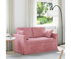 Vidaxl Modernes Samt-Sofa in Rosa 138cm - 47% Rabatt