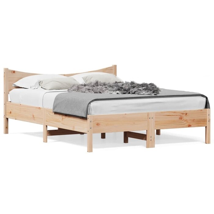 Vidaxl Bettgestell 120x200 cm aus massivem Kiefernholz - 29% Rabatt