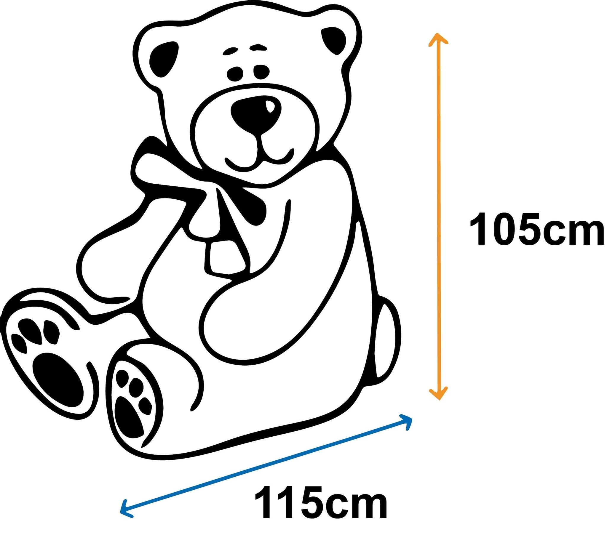 Viking Choice XXL Teddybär 220 cm in Beige - Kuschelbär - 34% Rabatt