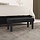 Samt Sitzbank, Schwarz, 70x30x30 cm - 27% Rabatt