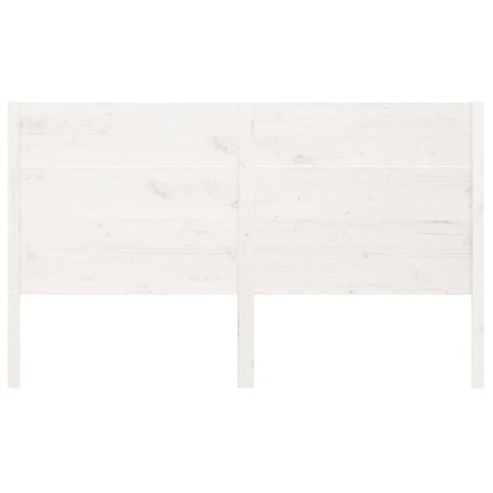 Vidaxl Kopfteil aus massivem Kiefernholz, 146x100 cm, Weiß - 79% Rabatt