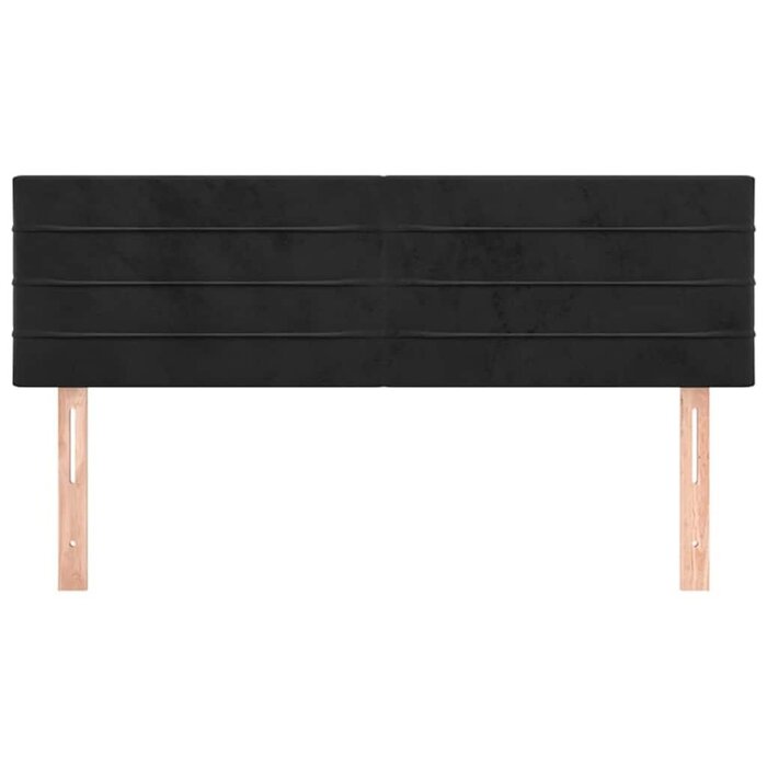 Vidaxl 2er Set Samt-Kopfteil Schwarz 72x88cm - 32% Rabatt