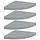 Eckregal schwebend 4er Set 35x35cm Grau - 34% Rabatt