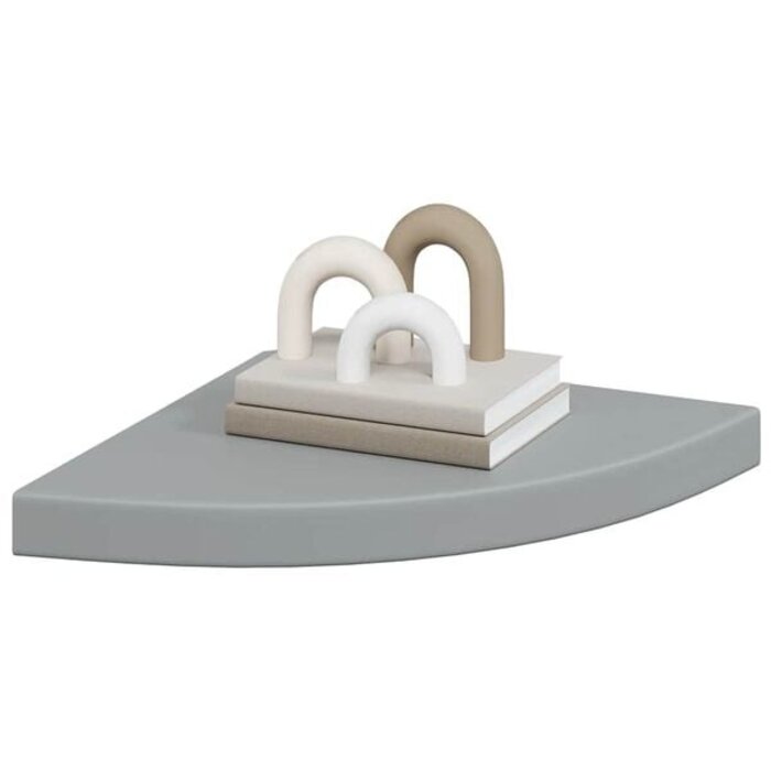 Vidaxl Eckregal schwebend 4er Set 35x35cm Grau - 34% Rabatt