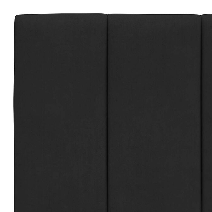 Vidaxl Samt Kopfkissen für Bettkopfteil 100 cm Schwarz - 31% Rabatt