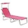Klappbare Gartenliege in Magenta - 33% Rabatt - 189 x 58 cm