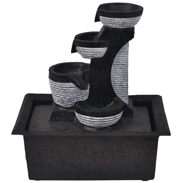 Vidaxl Zimmerbrunnen mit LED-Beleuchtung 22,5x17x25,5cm - 32% Rabatt