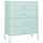 Schubladenkommode Stahl mint 80x35x101,5cm - 35% Rabatt