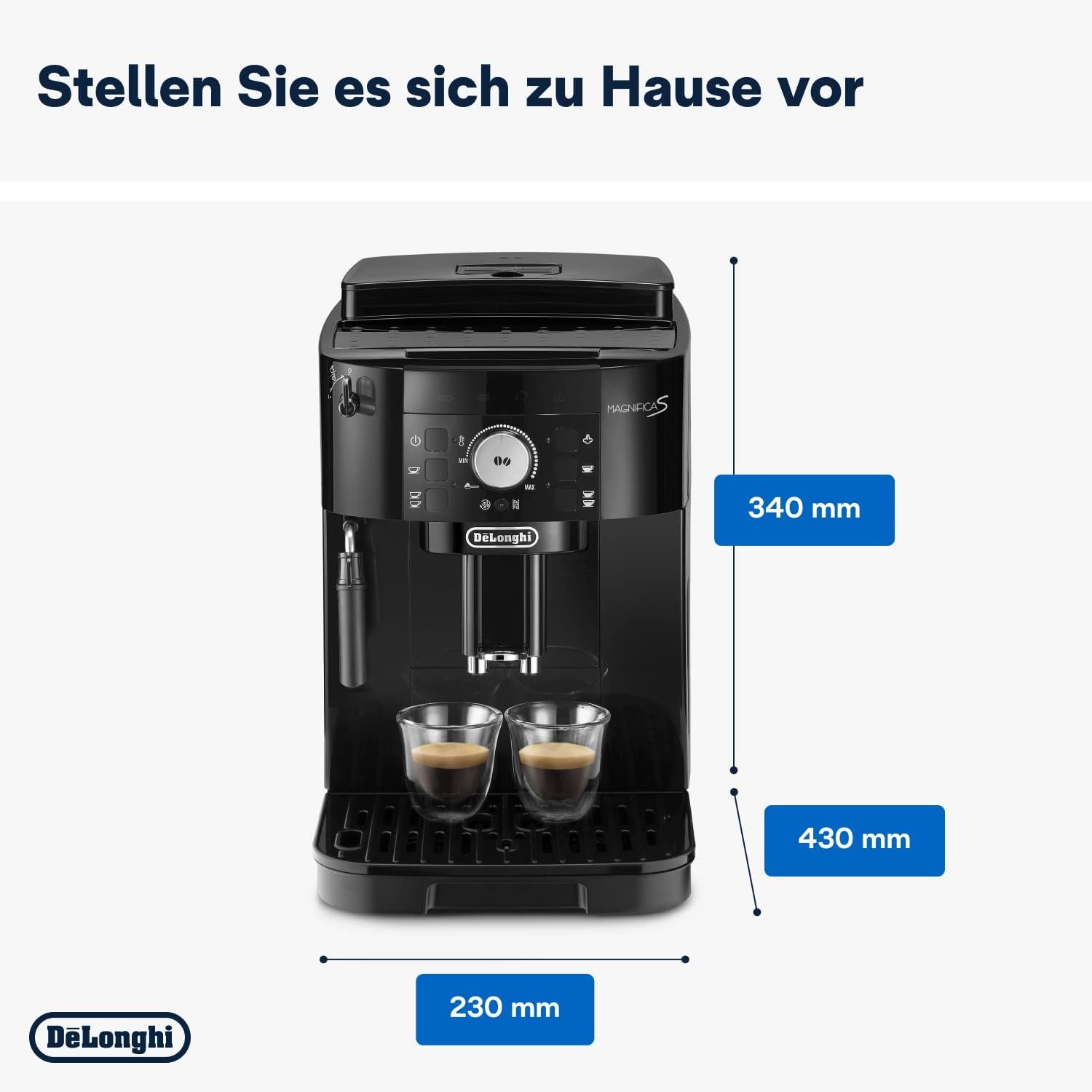 Kaffeevollautomat mit Milchaufschäumer - Schwarz - 35% Rabatt