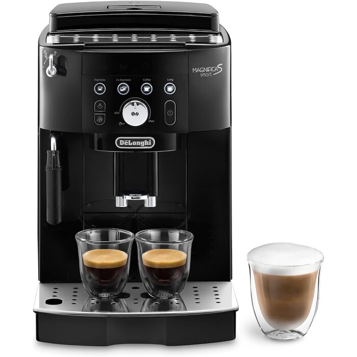 Kaffeevollautomat mit Milchaufschäumer - Schwarz - 35% Rabatt