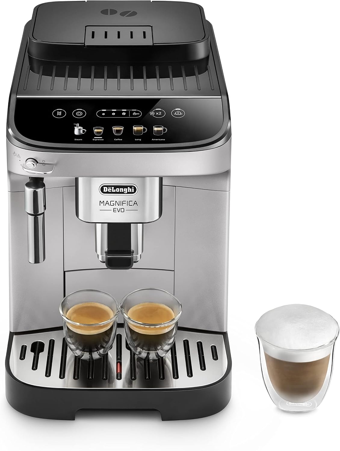 Kaffeevollautomat mit Milchaufschäumer - Schwarz - 35% Rabatt