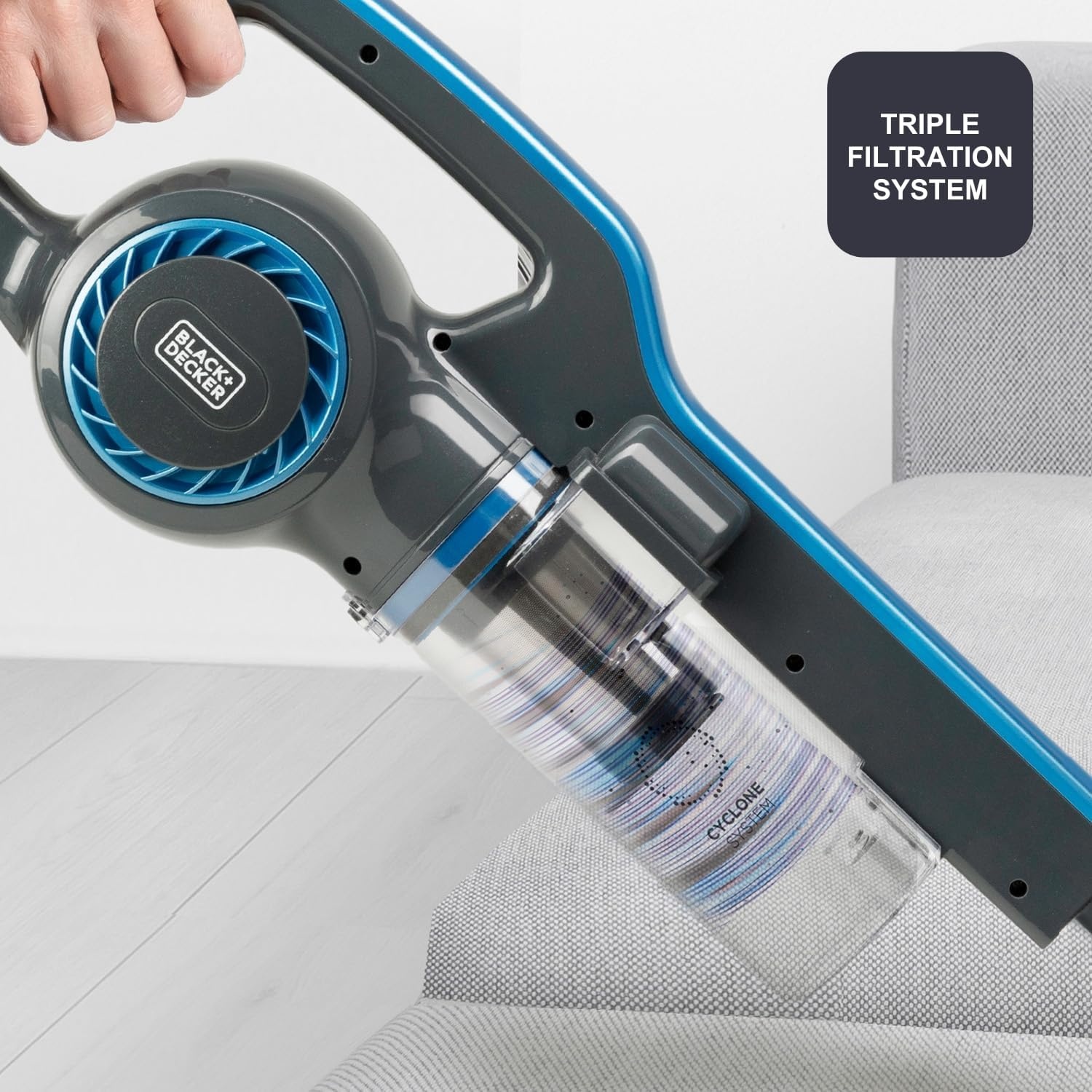 3-in-1 Stabstaubsauger Blau | 600W | 34% Rabatt auf Retourenware