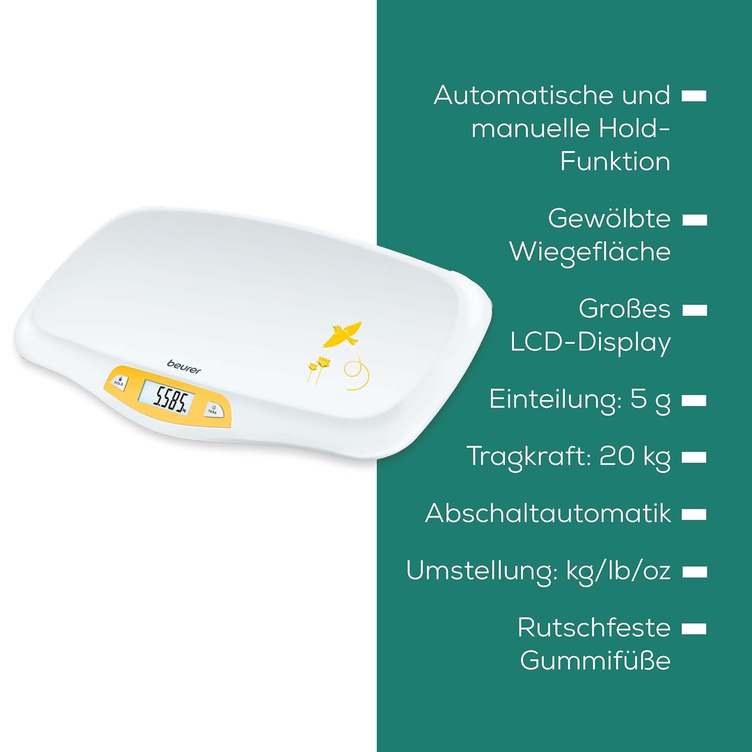 Digitale Babywaage bis 20 kg - 33% Rabatt auf unser Auspackt-Angebot