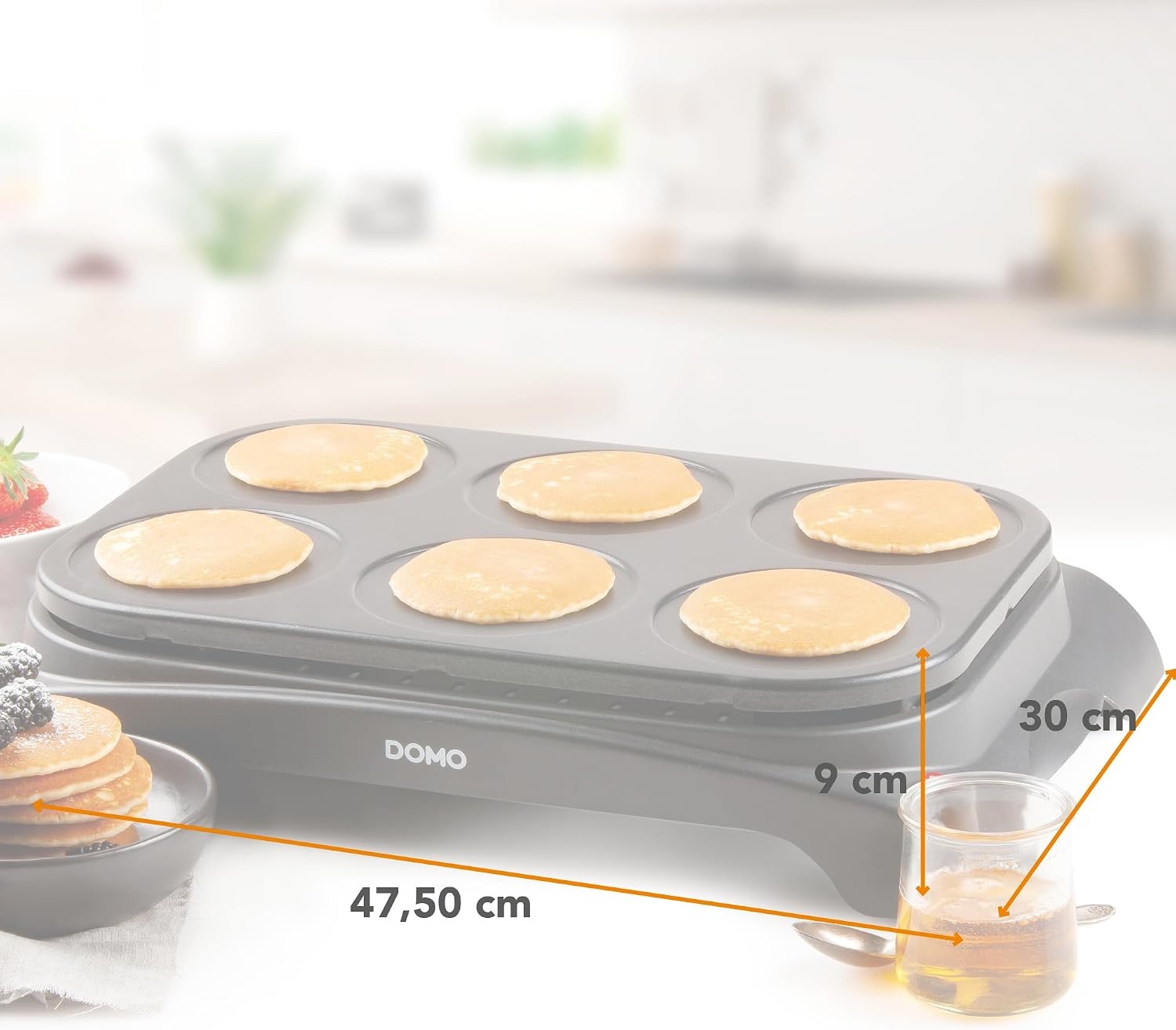 Pfannkuchenmaker für 6 Pancakes & Eier, 1000 Watt - 32% Rabatt